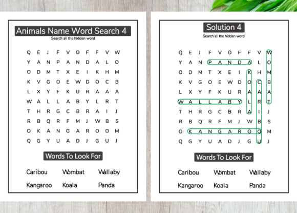 Download Animal Word Search KDP Interior for Kids - Premium Bundle