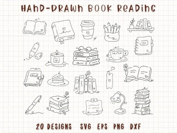 Download Hand-Drawn Reading Journal Book Lover - Drawn Collection