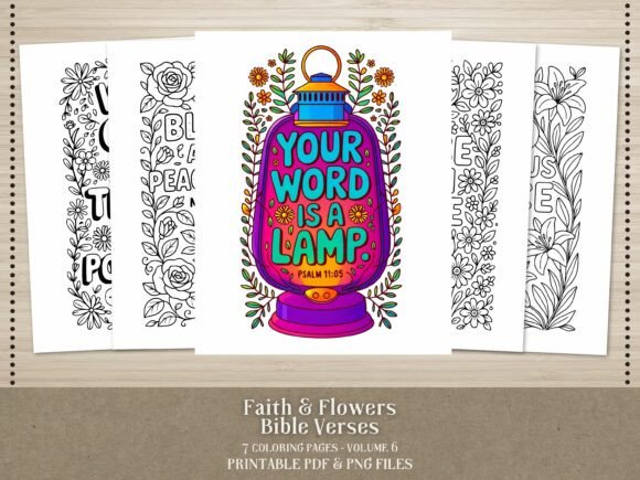Download Faith &amp; Flowers Scripture Coloring Pages - Scripture coloring pages Collection